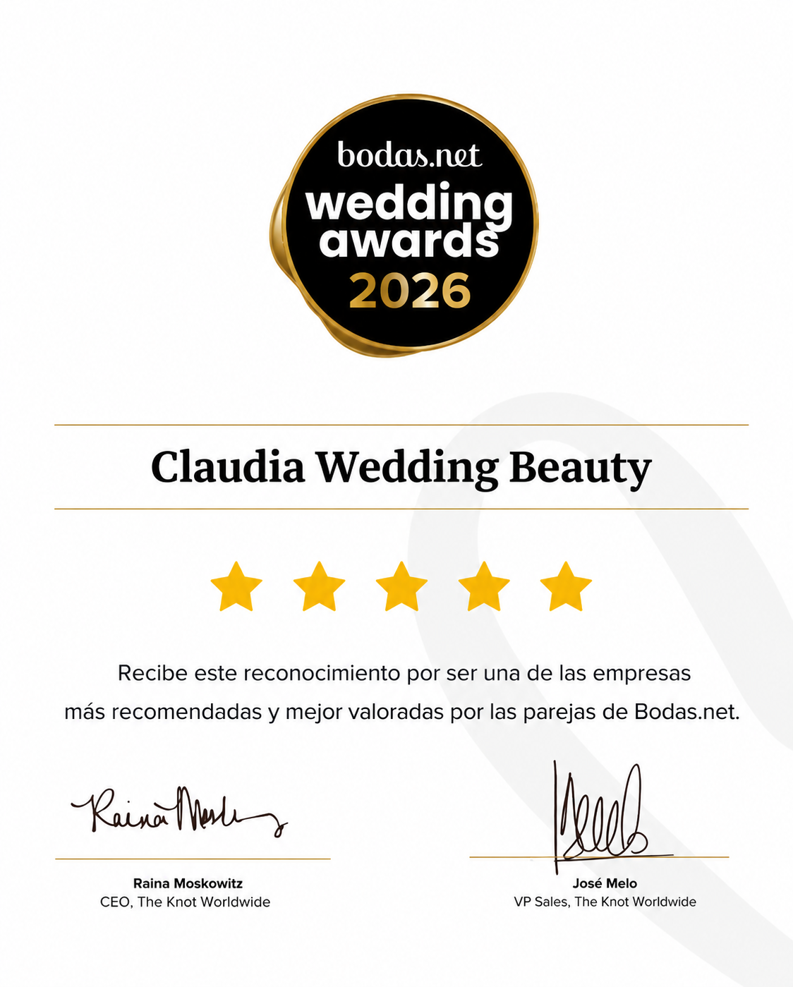 Recomendado Bodas.net